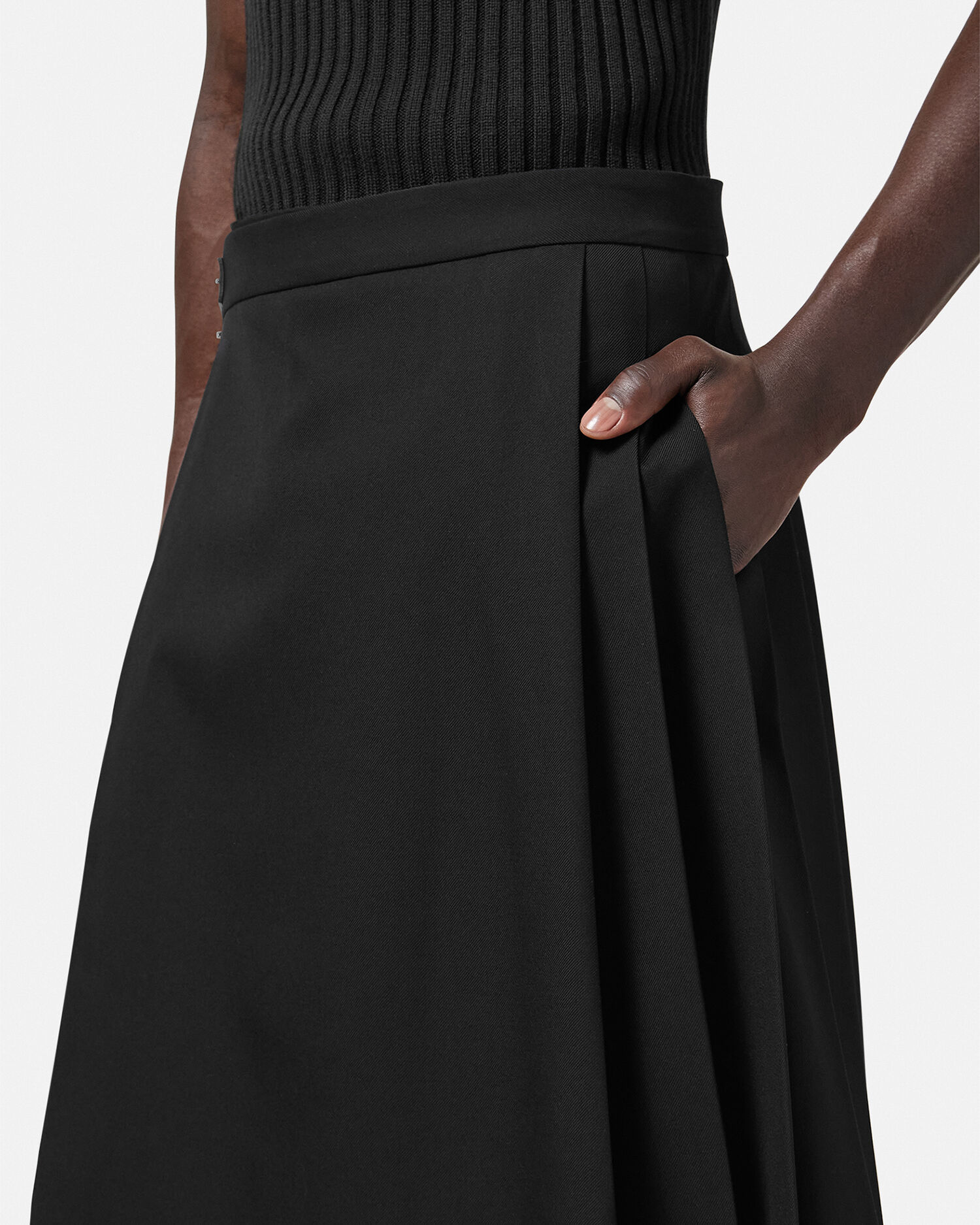 Gonna pantalone plissettata online