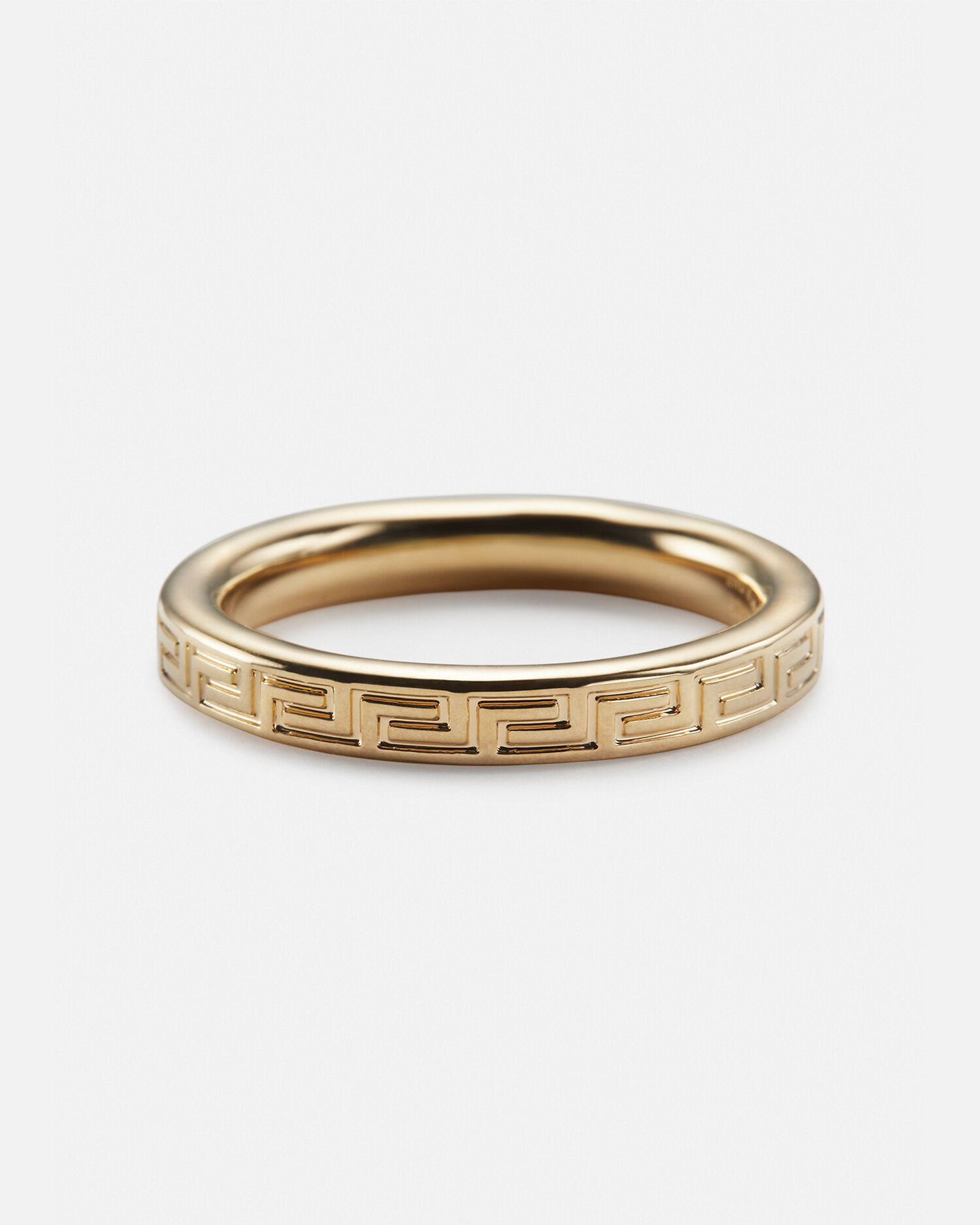 Engraved Greek Key Ring