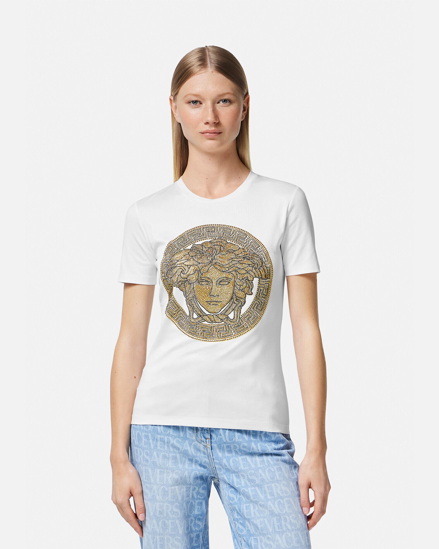 White and gold shirt deals