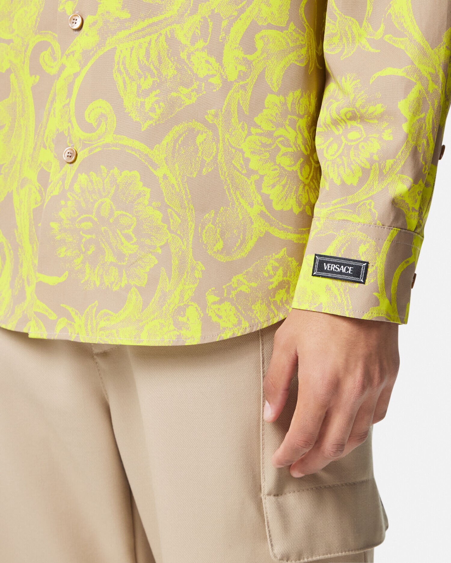 Versace paisley deals shirt