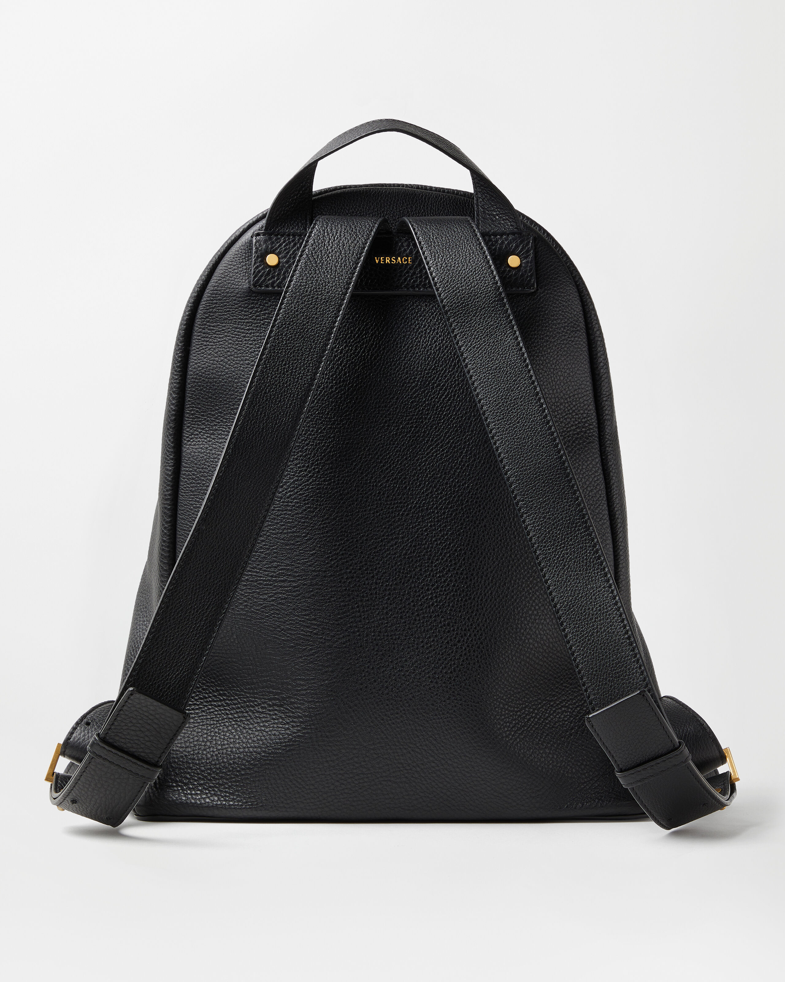 Lou Leather Backpack Black | VERSACE US