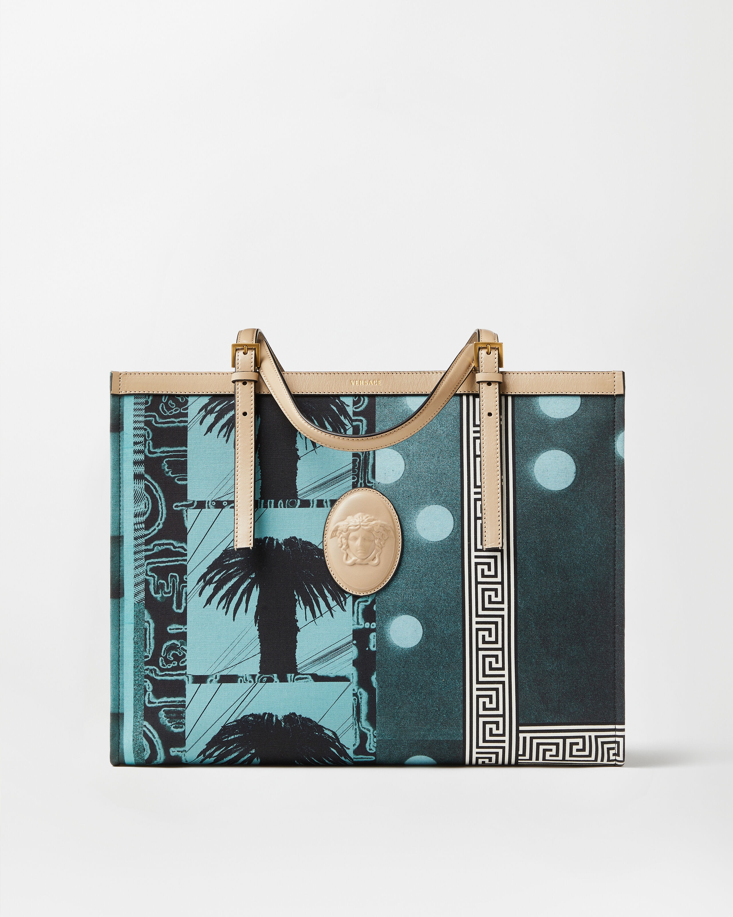 Versace riviere printed large canvas tote