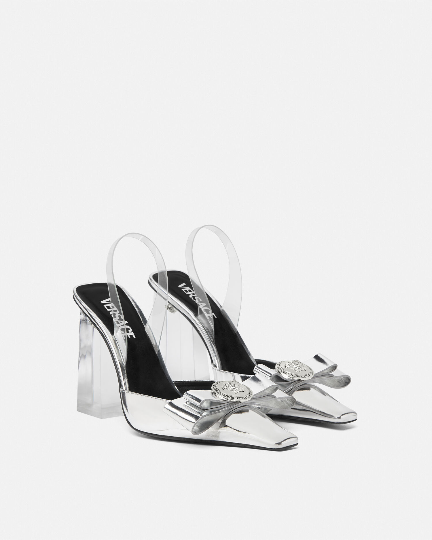 Versace perspex heels top