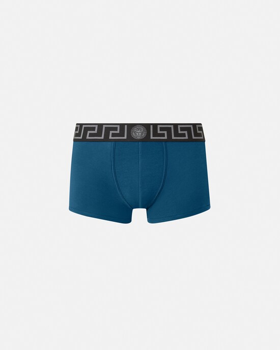 Versace Boxershorts aus Baumwolljersey Blau+Schwarz 1