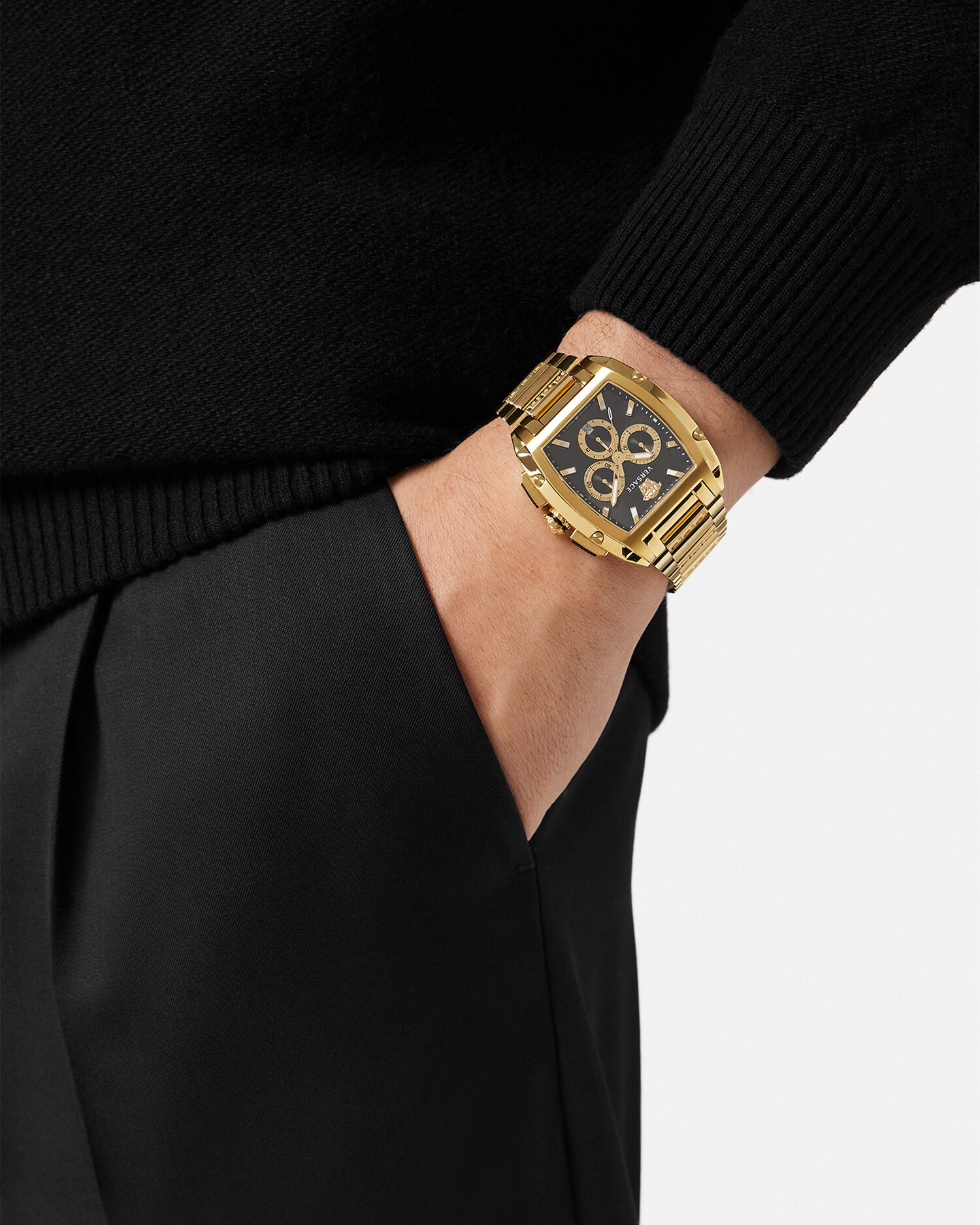 Versace Dominus Watch Gold | VERSACE US