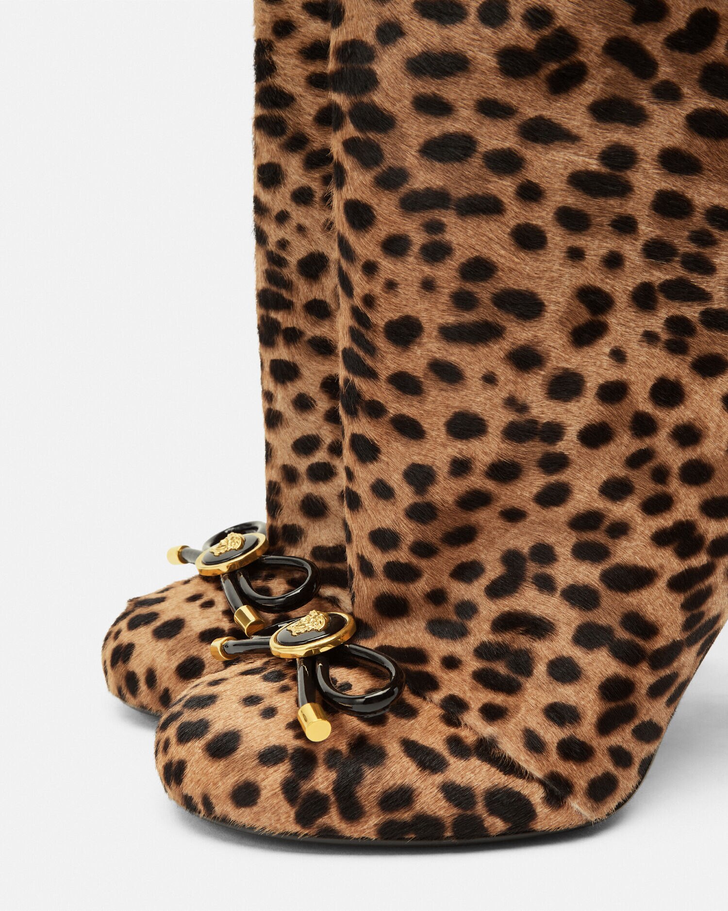 Versace fur boots cheap