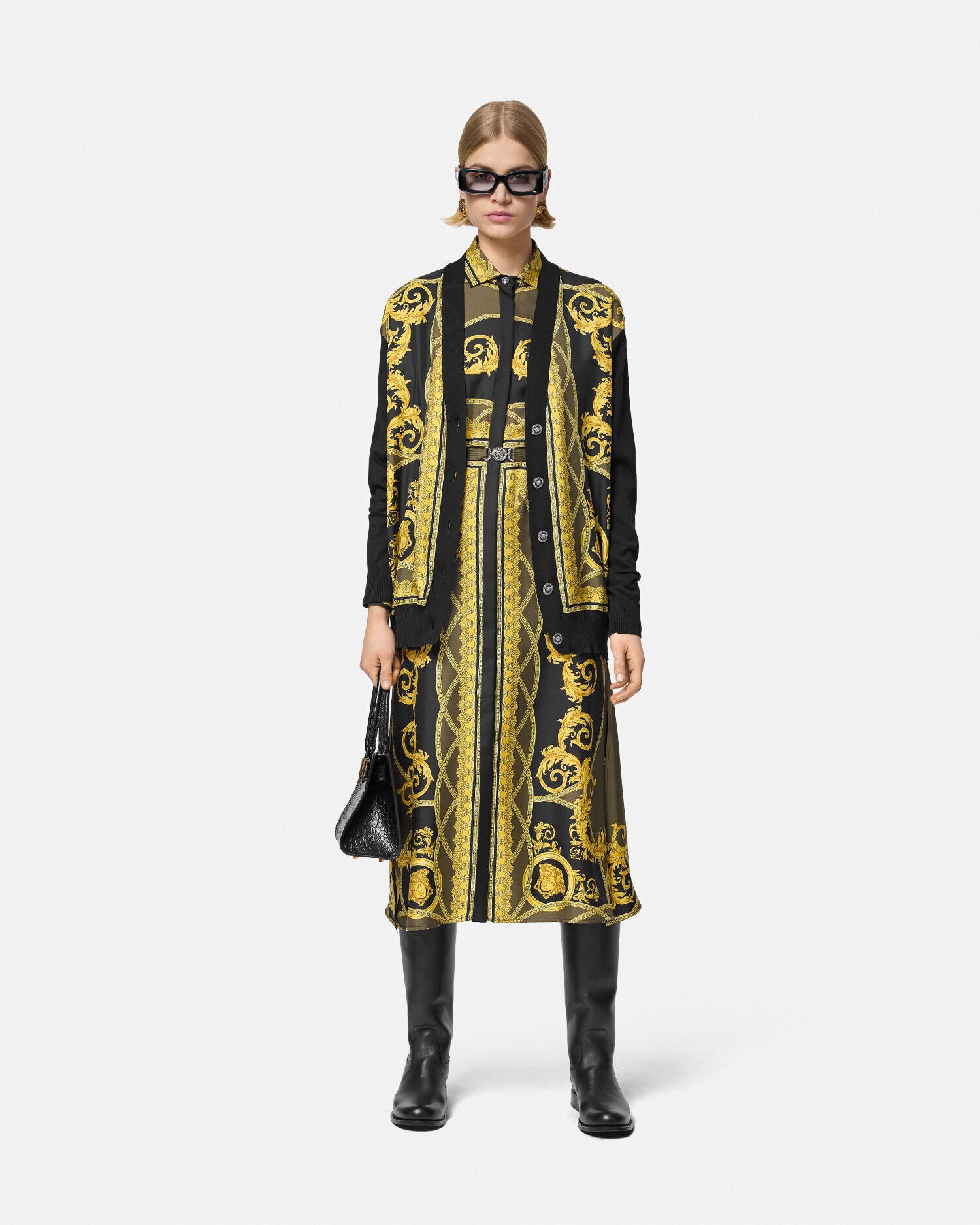 Gianni Versace 90s tiger print cardigan — JAMES VELORIA
