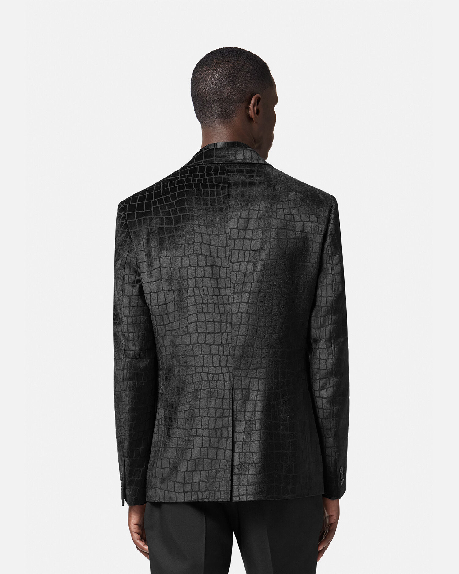 Versace red top velvet jacket