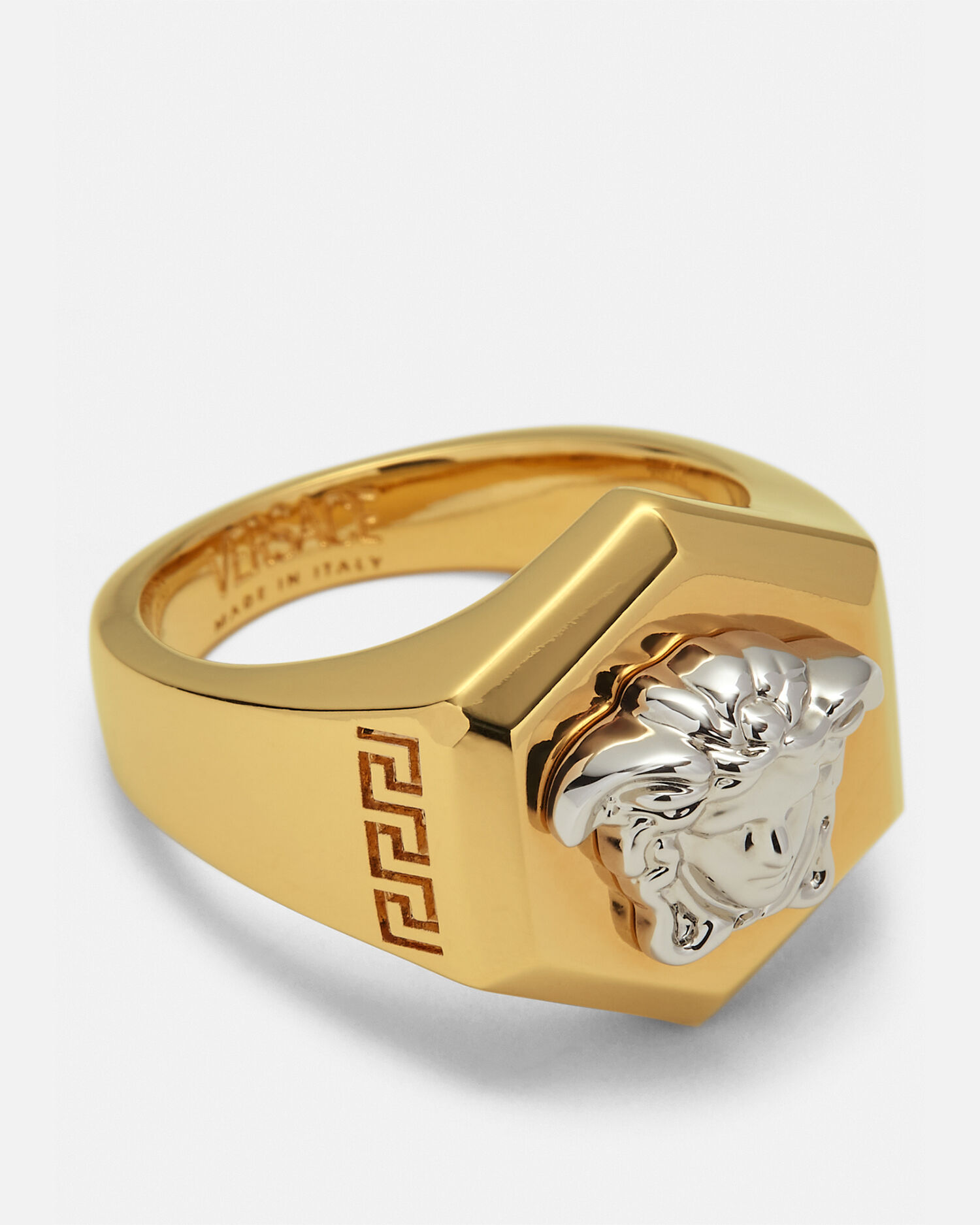 Nuts Bolts Medusa Ring Gold Silver VERSACE CA