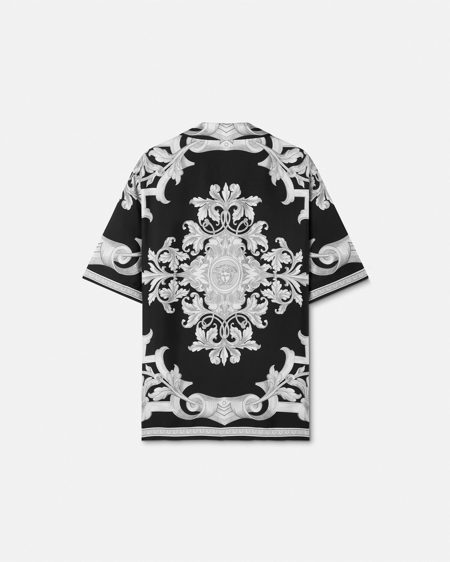Architectural Baroque Silk Shirt | VERSACE US