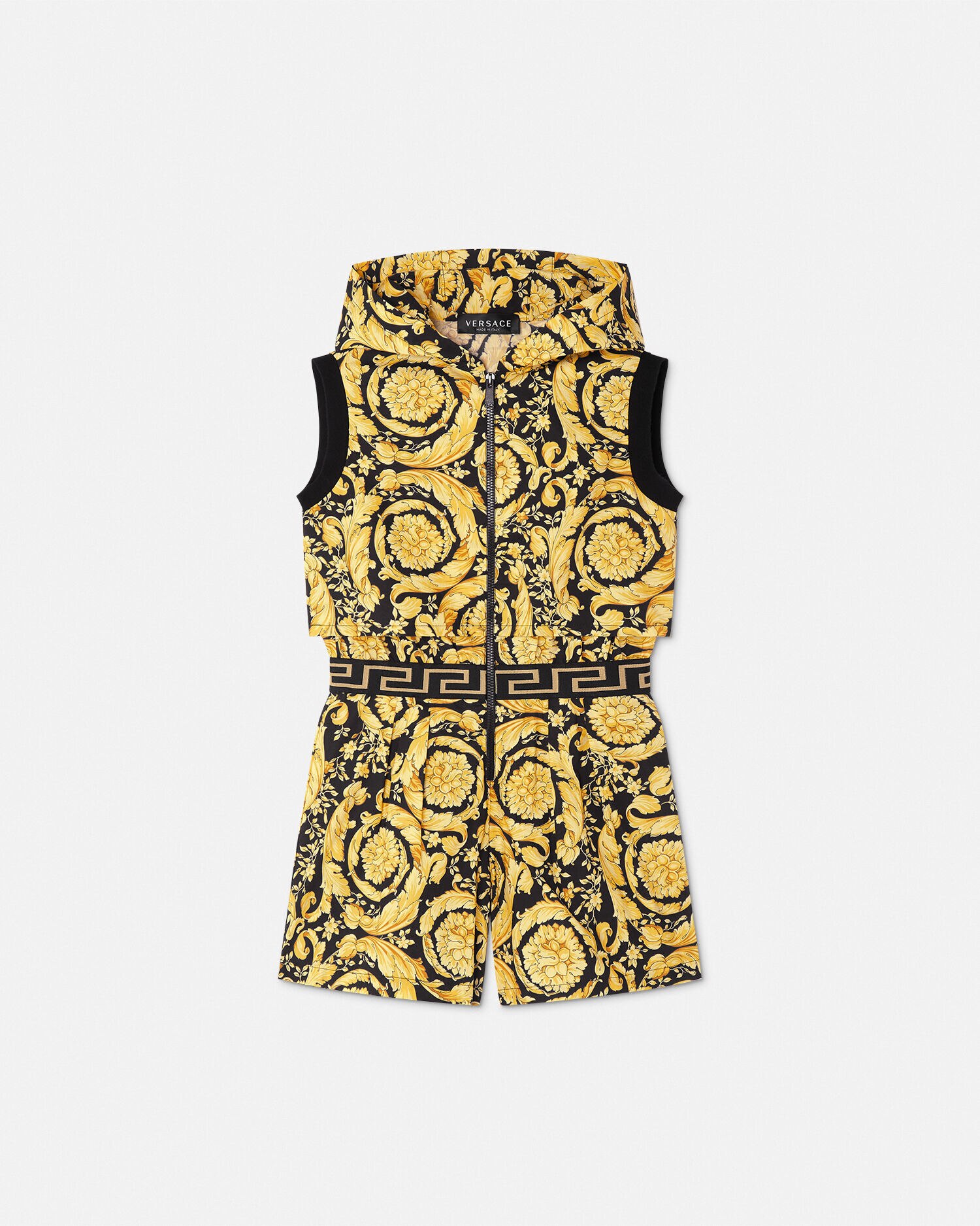 Versace sleeveless hoodie discount
