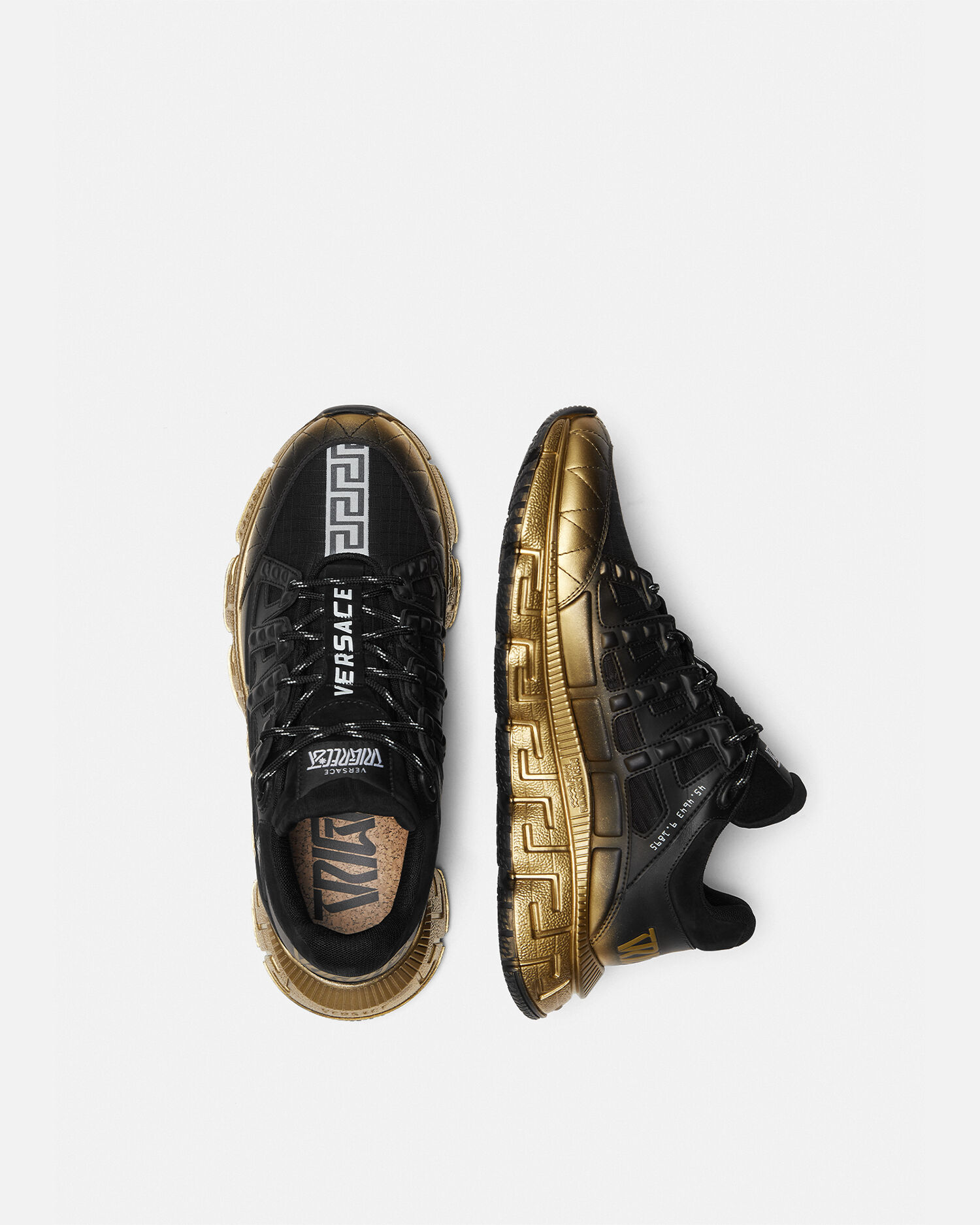 Black and gold versace shoes shop