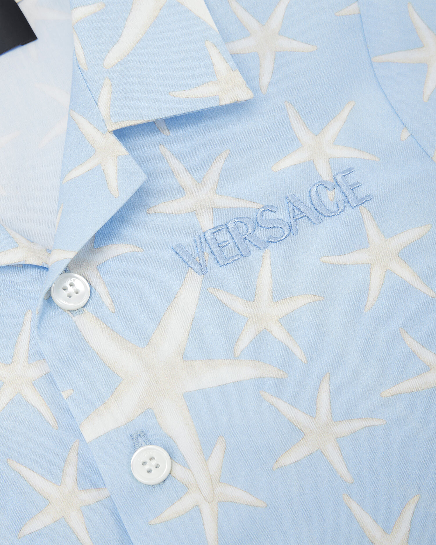 Stella Marina Baby Shirt Blue VERSACE US