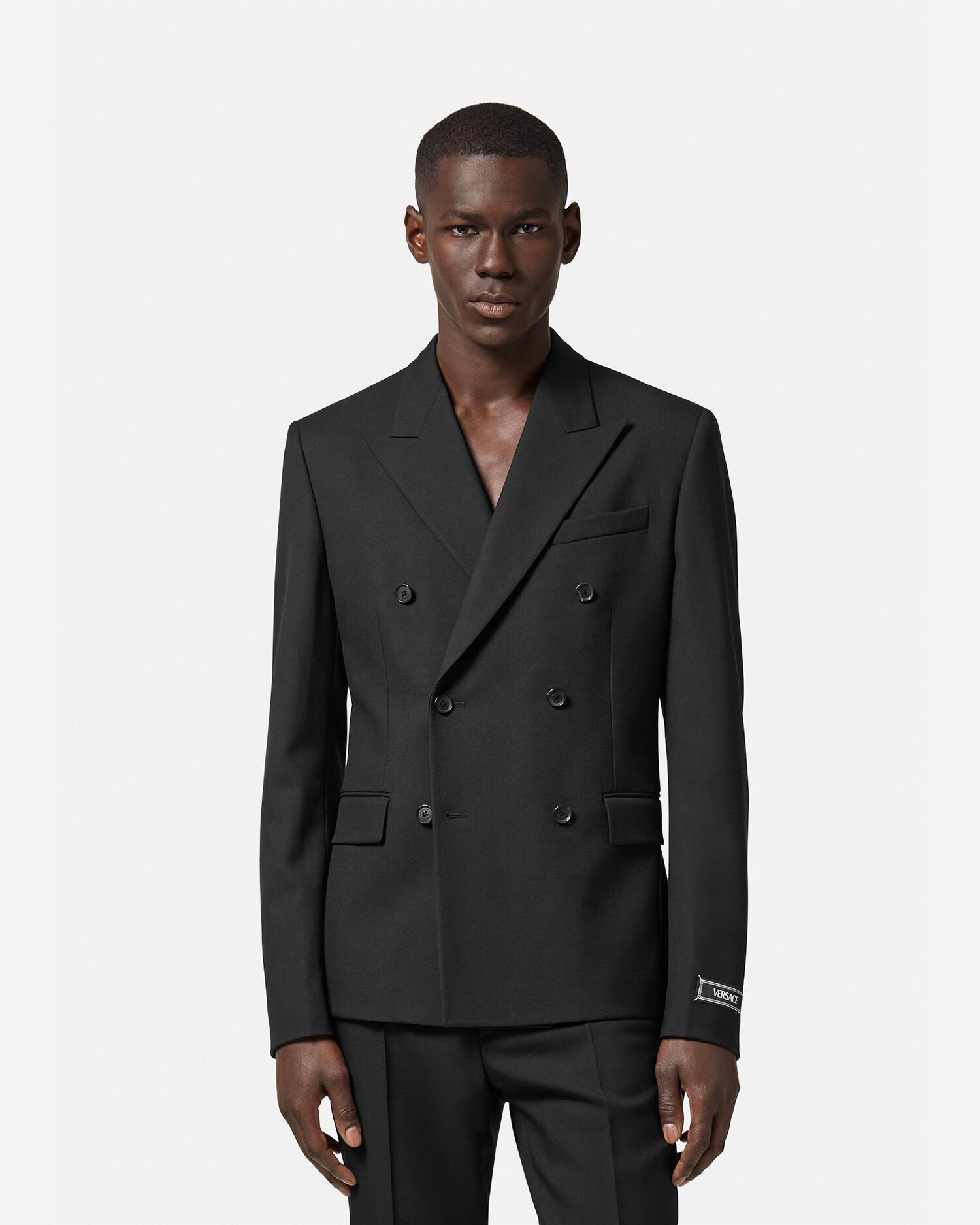 Blazer croisé noir sale homme