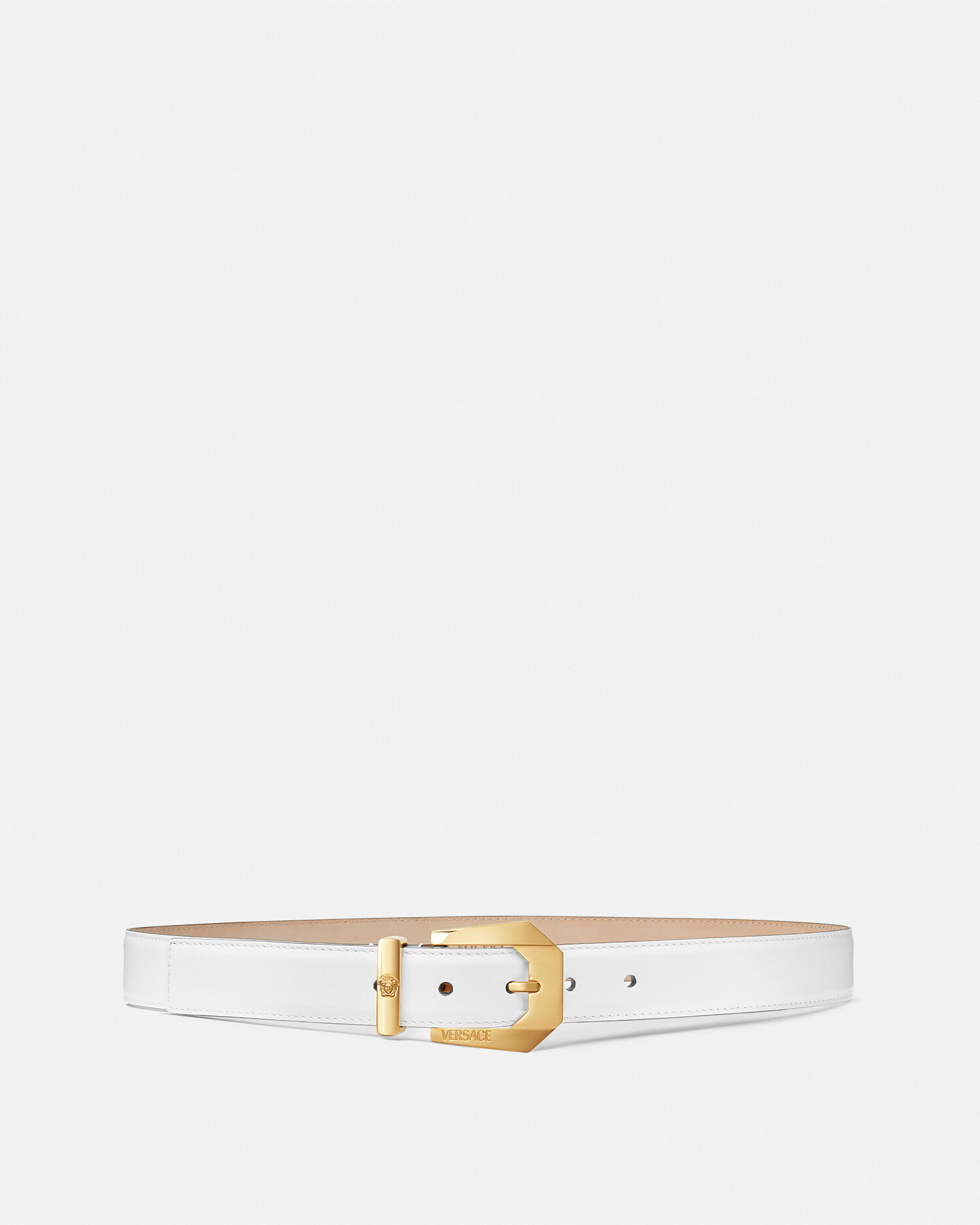 White versace outlet belt womens
