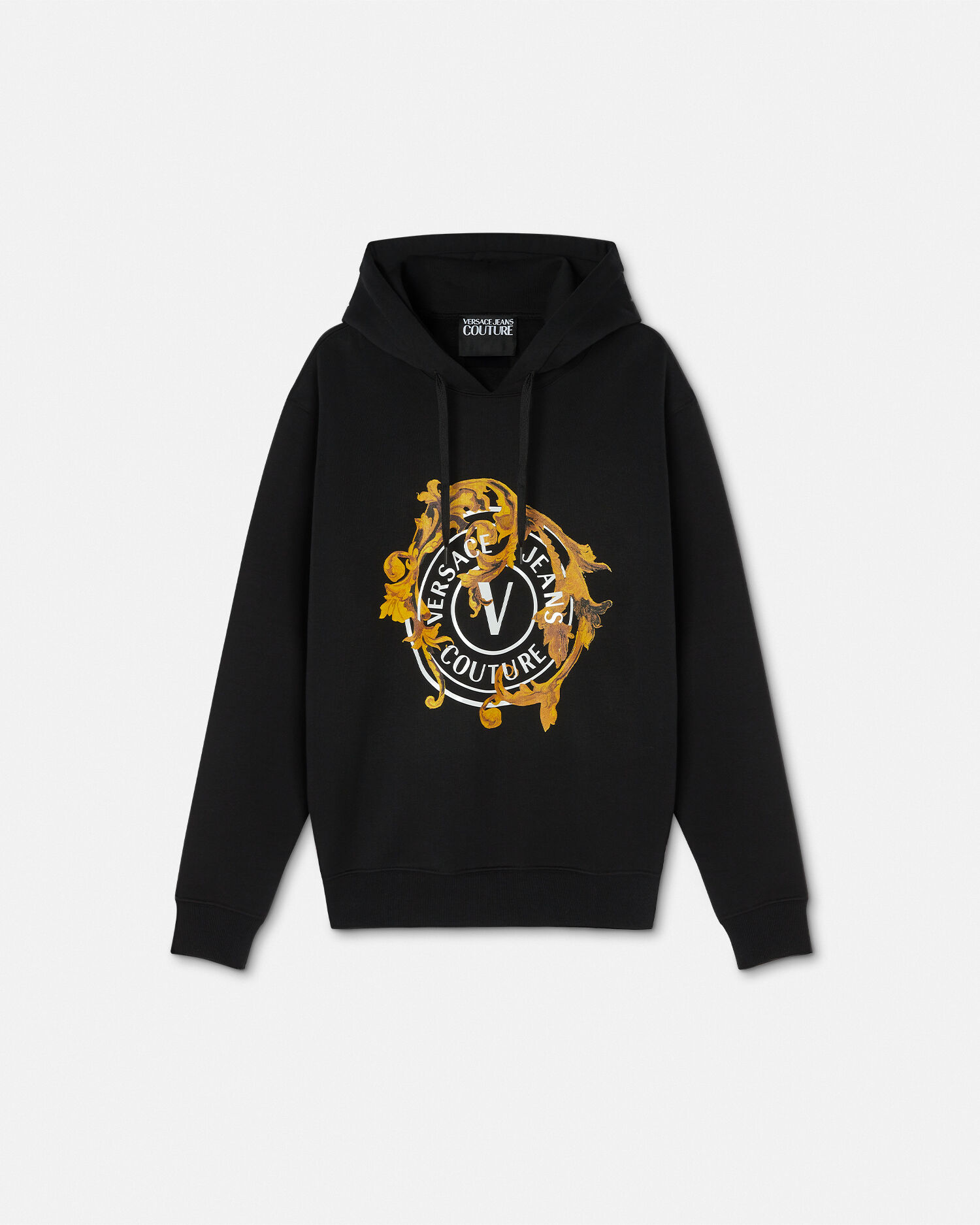 Porcelain Barocco Regular-Fit Hoodie | VERSACE US