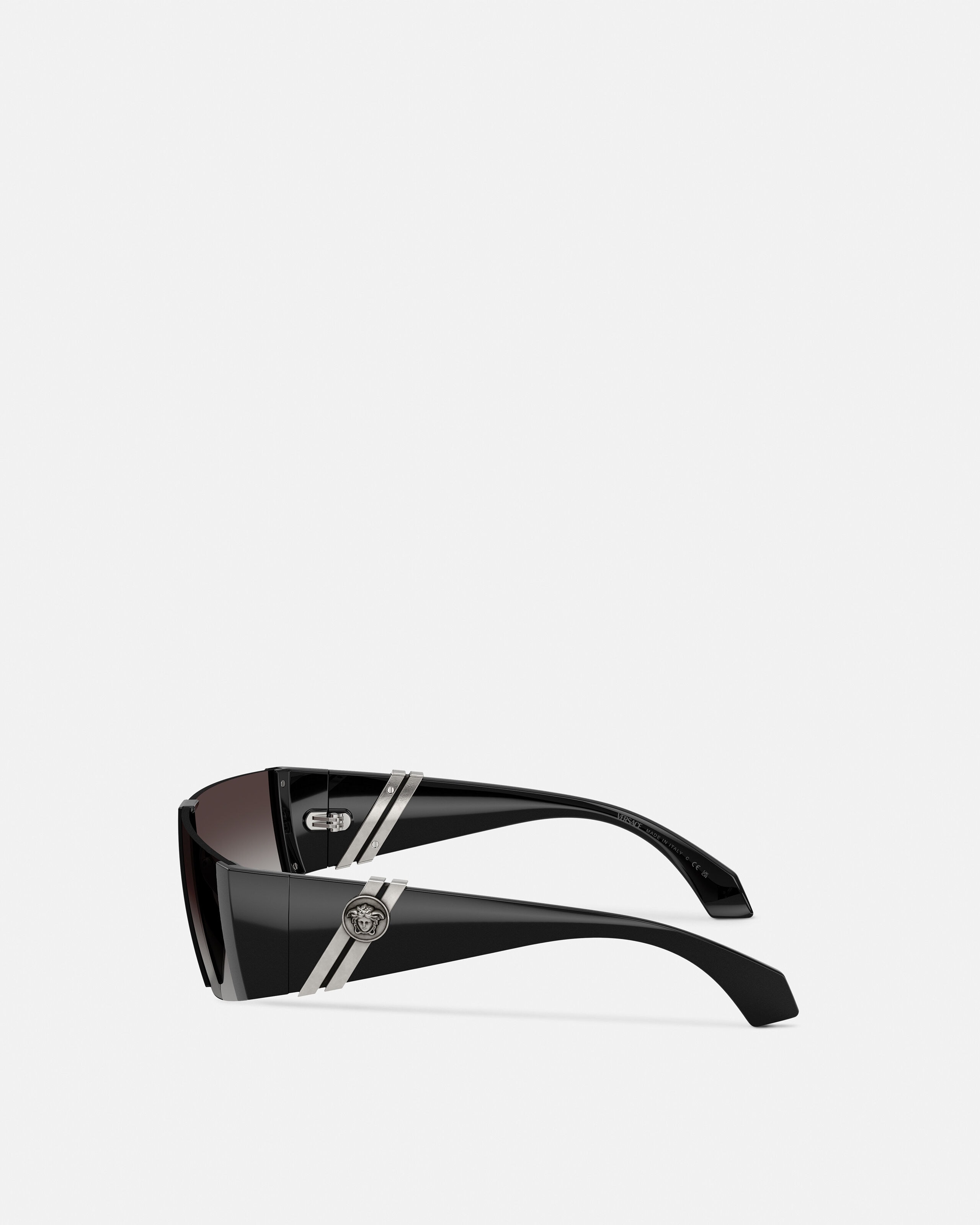Edge Mask Sunglasses Black | VERSACE US
