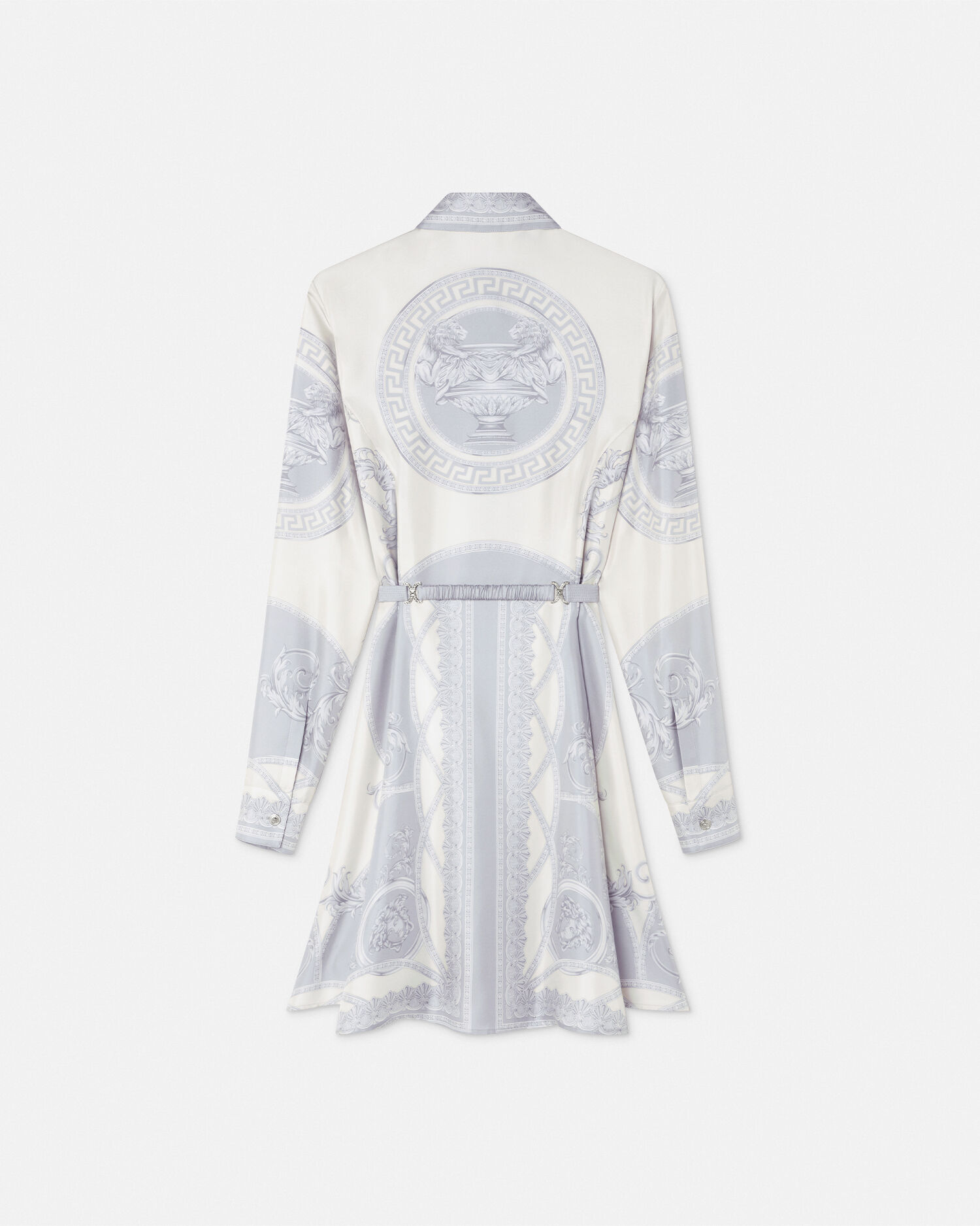 ワンピース VERSACE Printed crepe shirt dress (10195011A14317 5Y470) VERSACE Pleated printed crepe midi dress | THE OUTNET