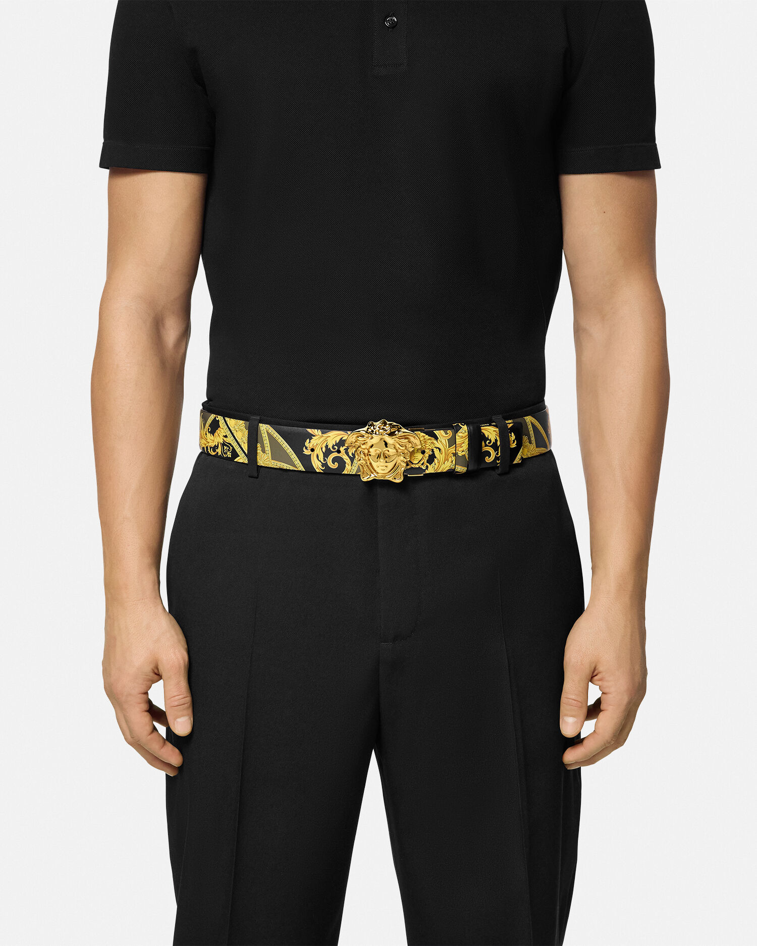 Mens versace belt discount