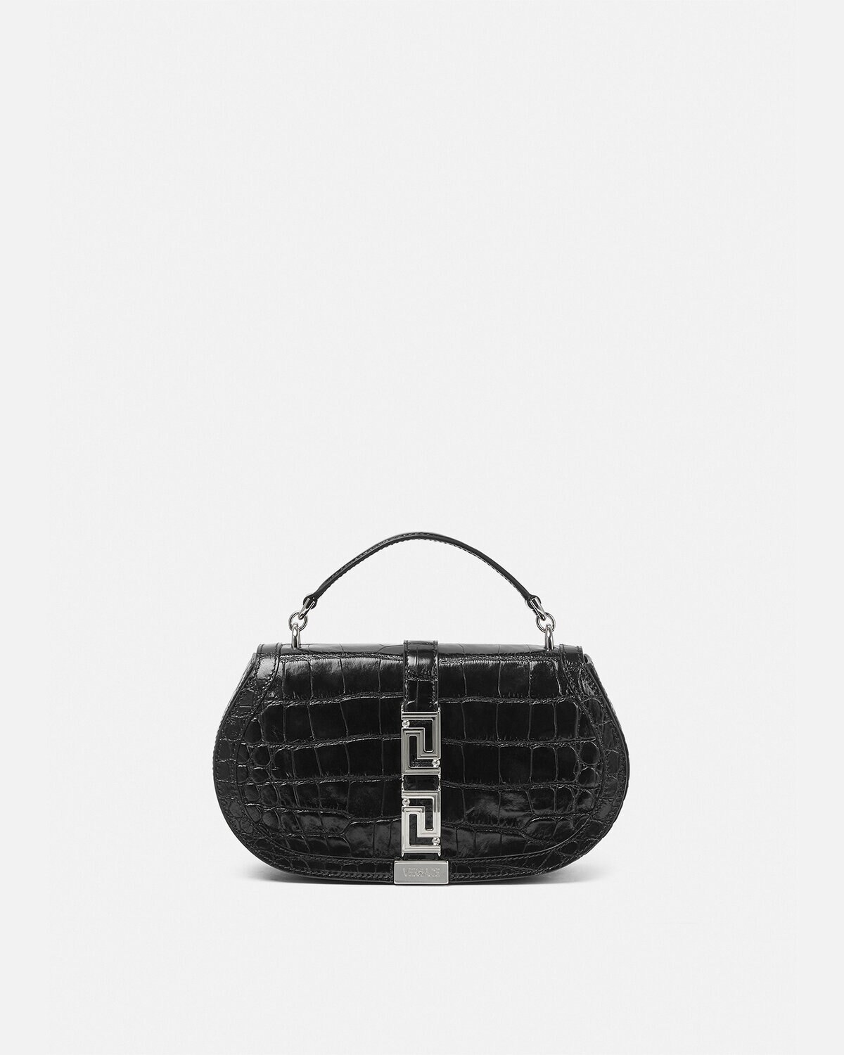 Versace CrocEffect Greca Goddess Handbag VERSACE