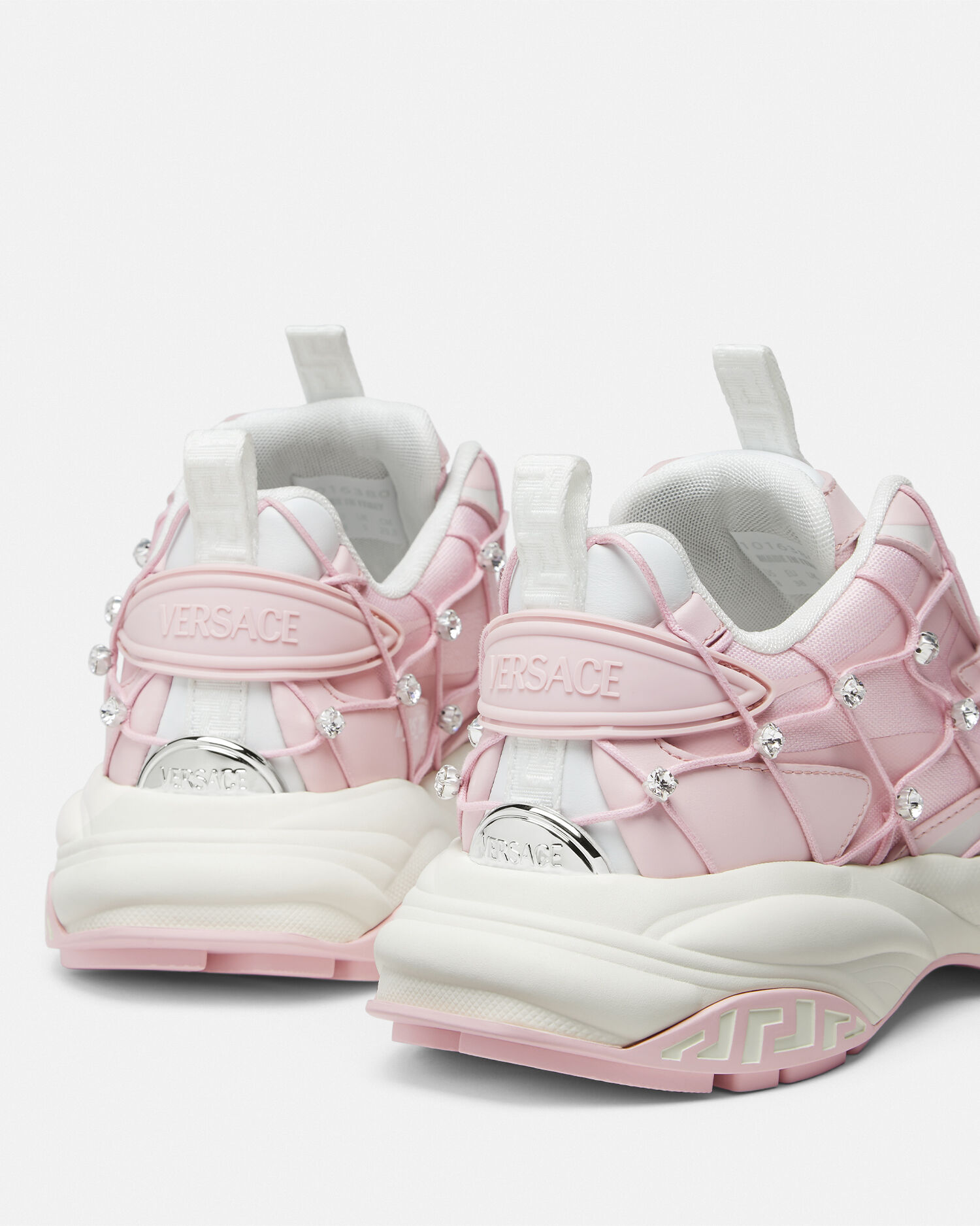 Versace Mercury M_VS_02 Embellished Sneakers Pink | VERSACE