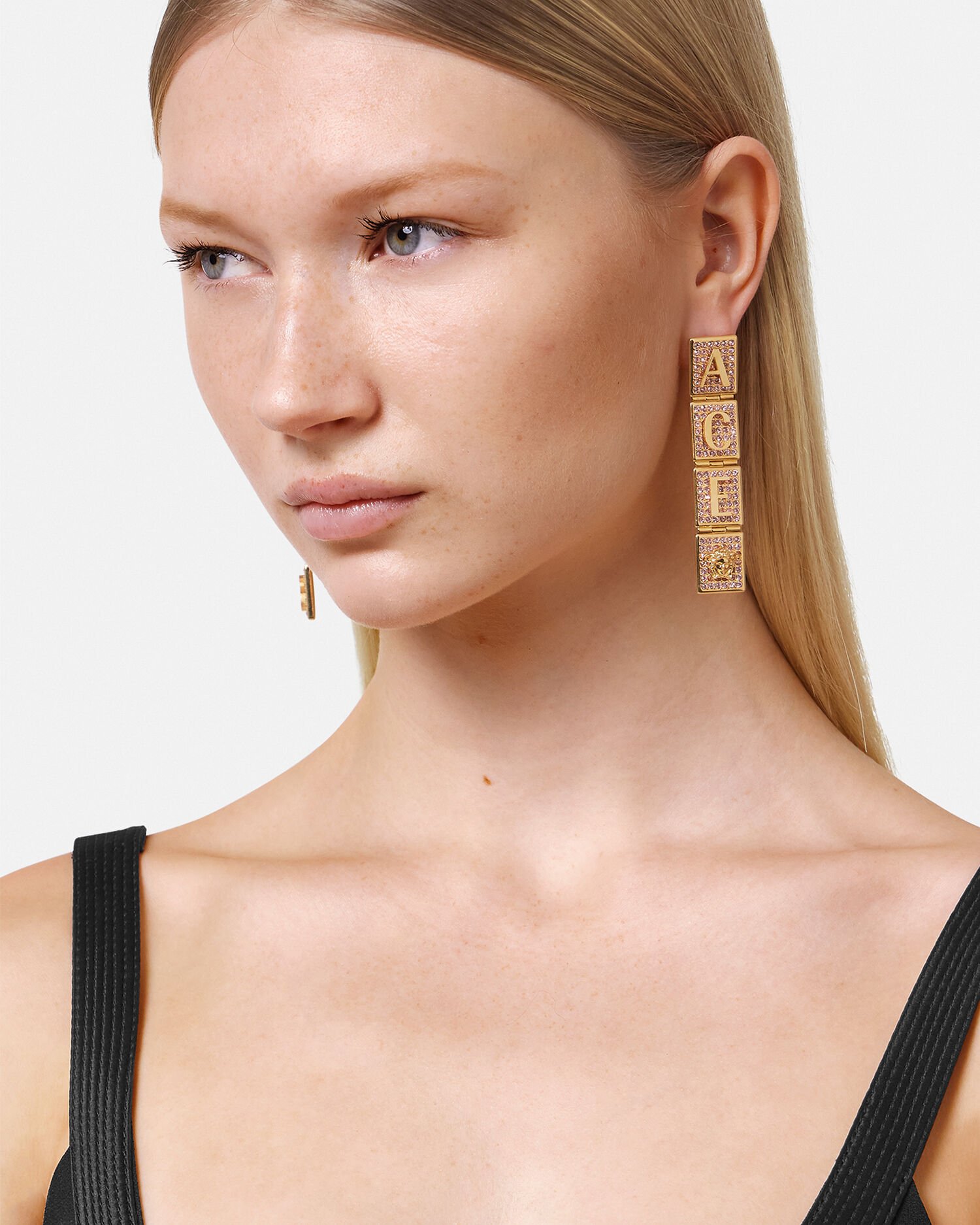 Versace Crystal Versace Tiles Earrings for Women Online Store EU