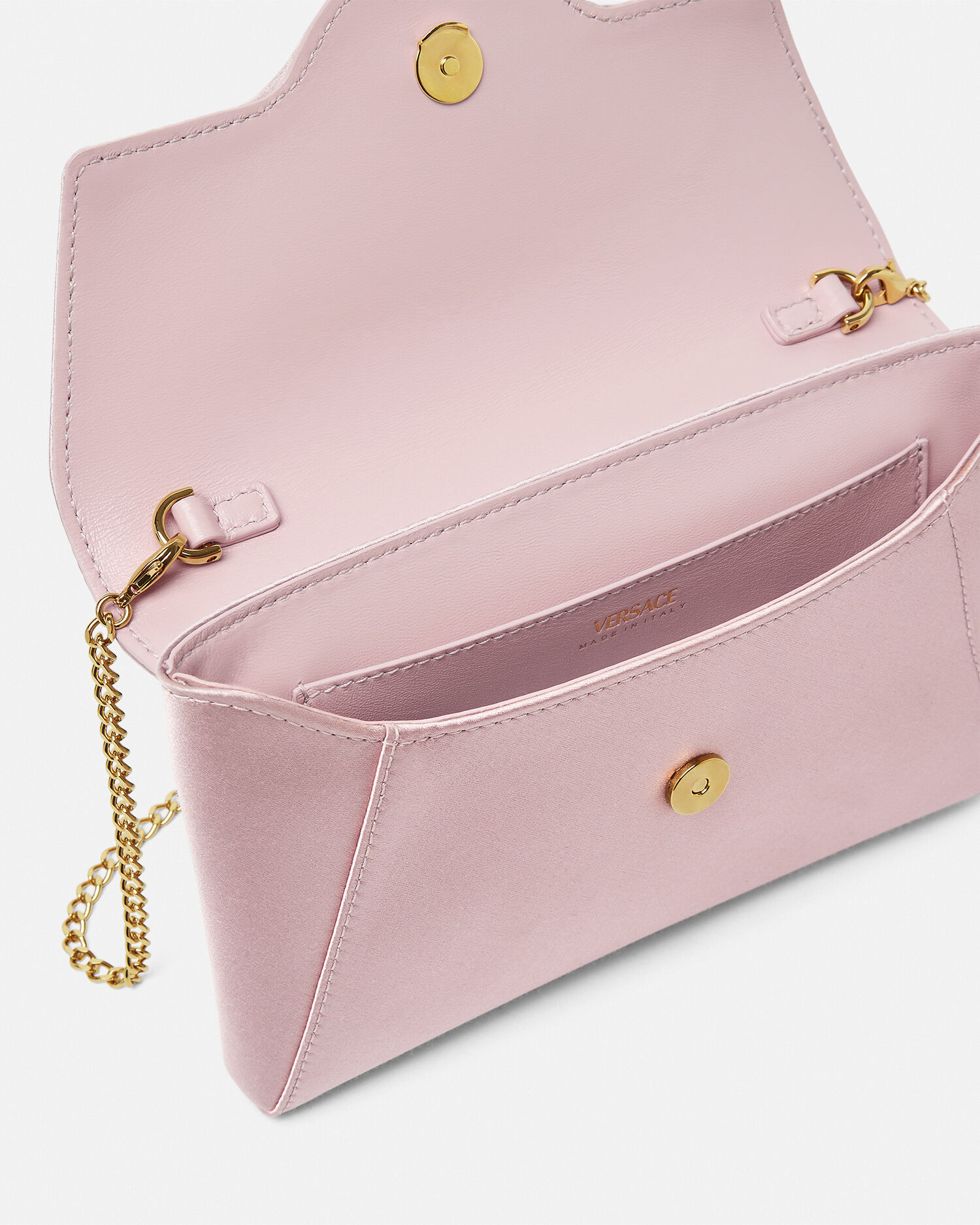 Versace pink crossbody bag 2025