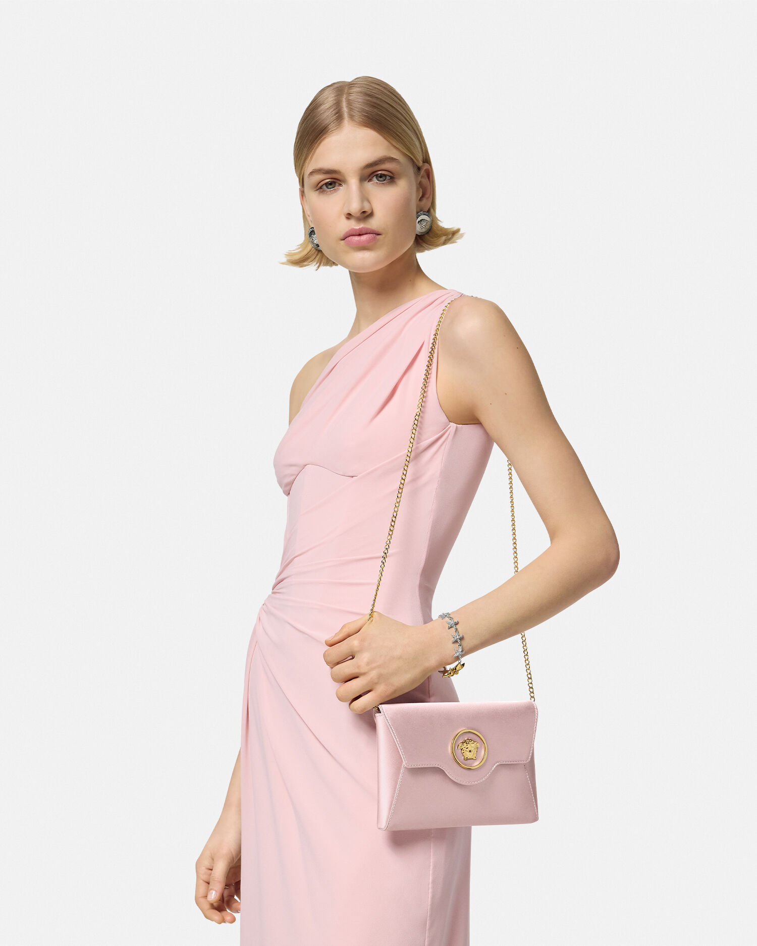 Versace clutch pink top
