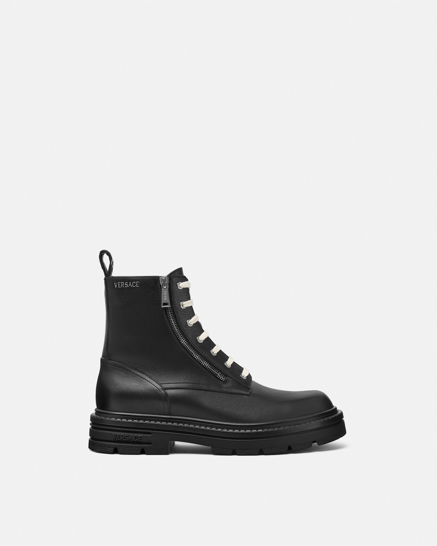Versace lace up boots hot sale