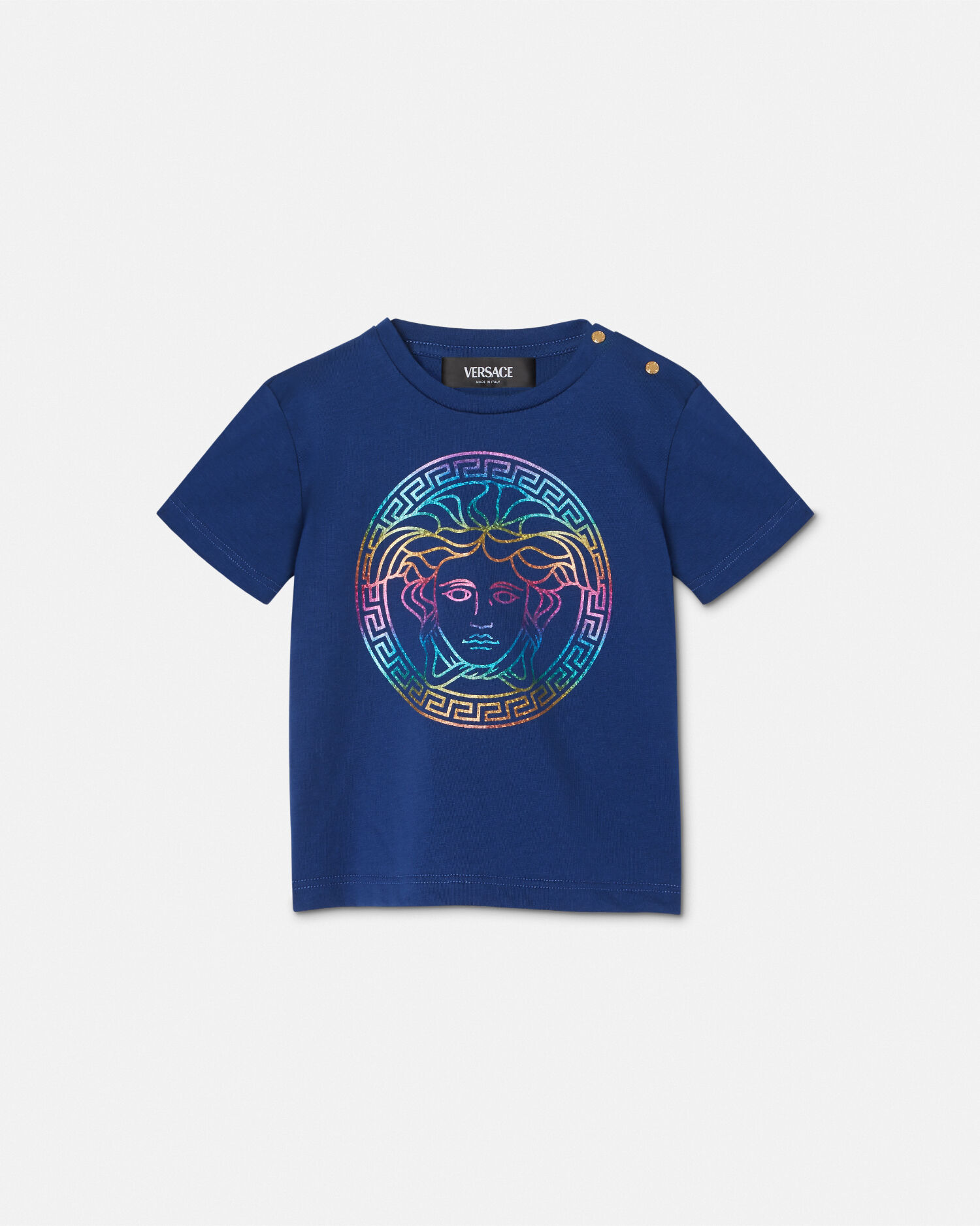 Camiseta Medusa para bebe Azul VERSACE
