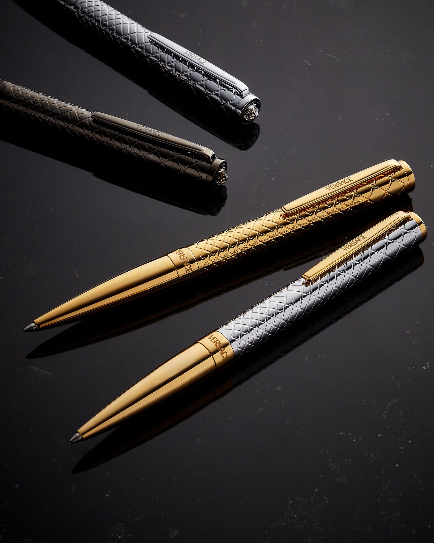 Reve Ball-Point Pen Gold,Silver | VERSACE