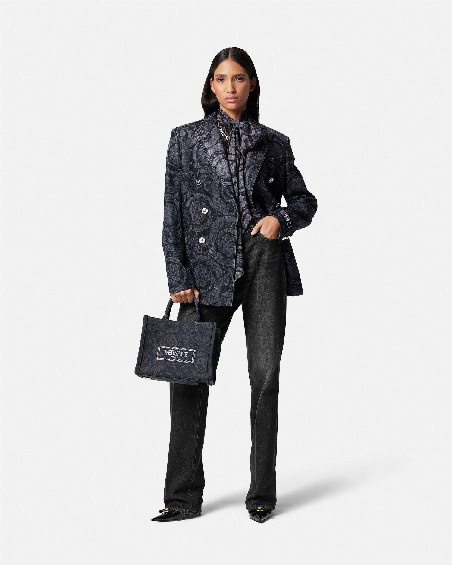 Women s Designer Blazers VERSACE US