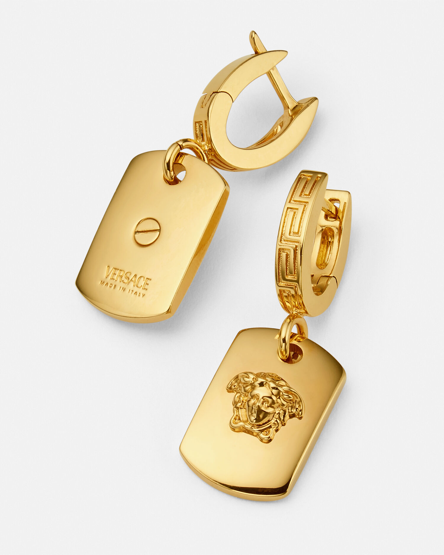 Greca and medusa drop earring outlet