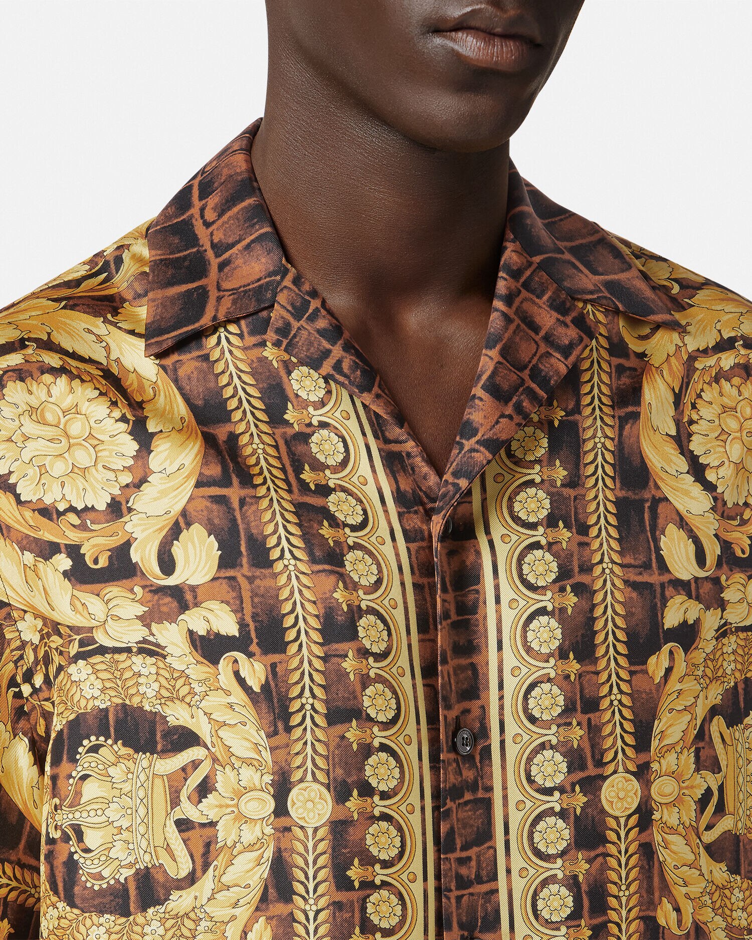 Camisa de seda Baroccodile
