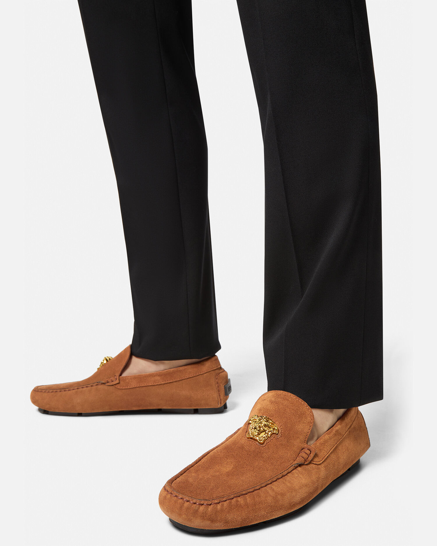 Versace suede shoes discount