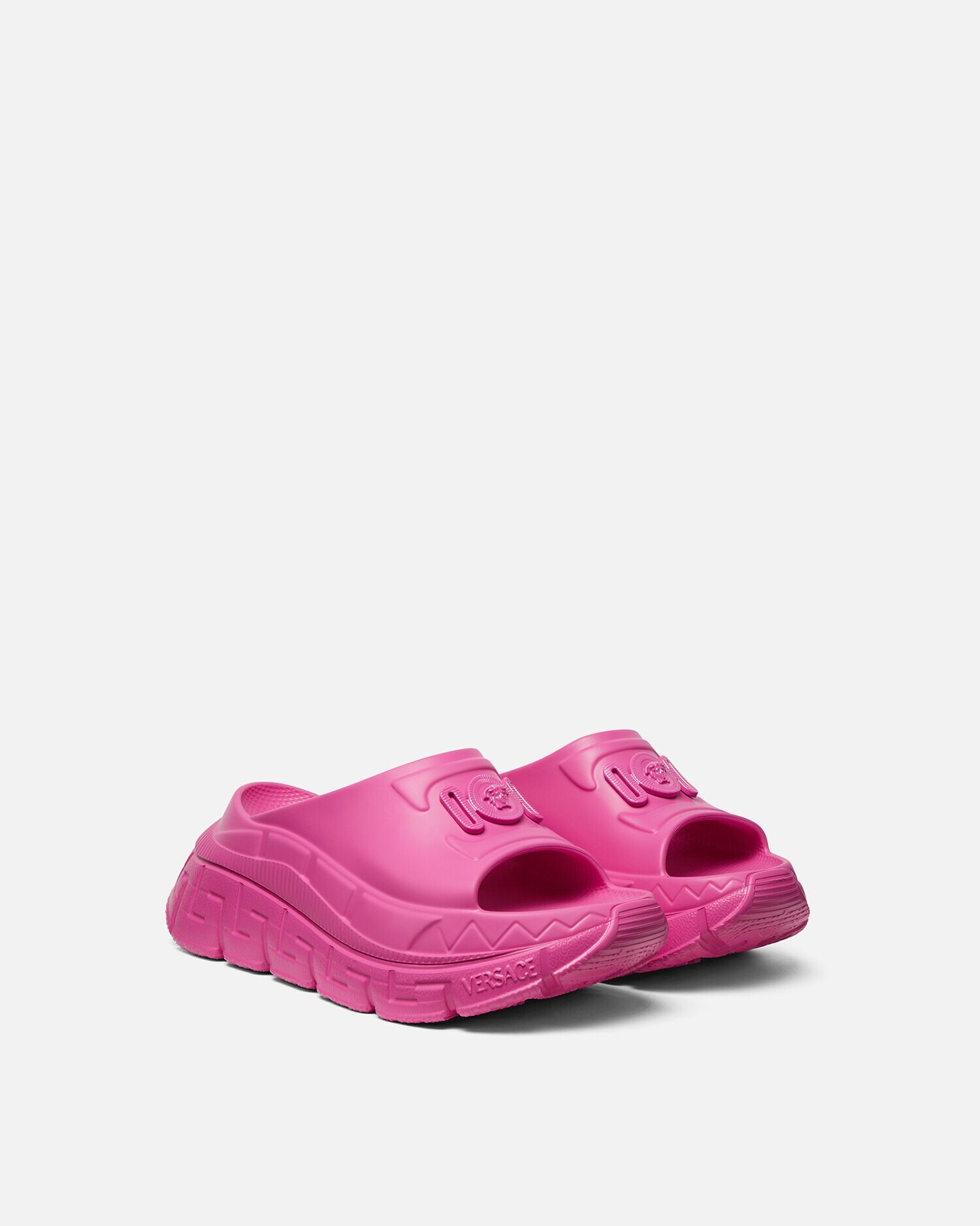 Versace pink slides on sale