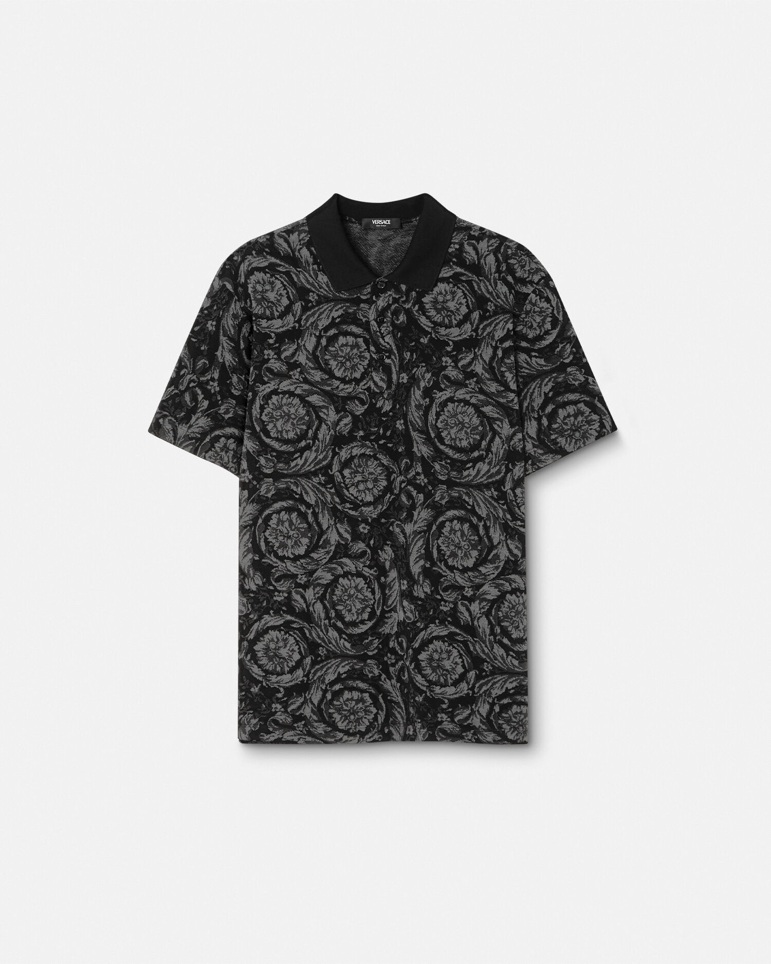 Versace shirt grey best sale