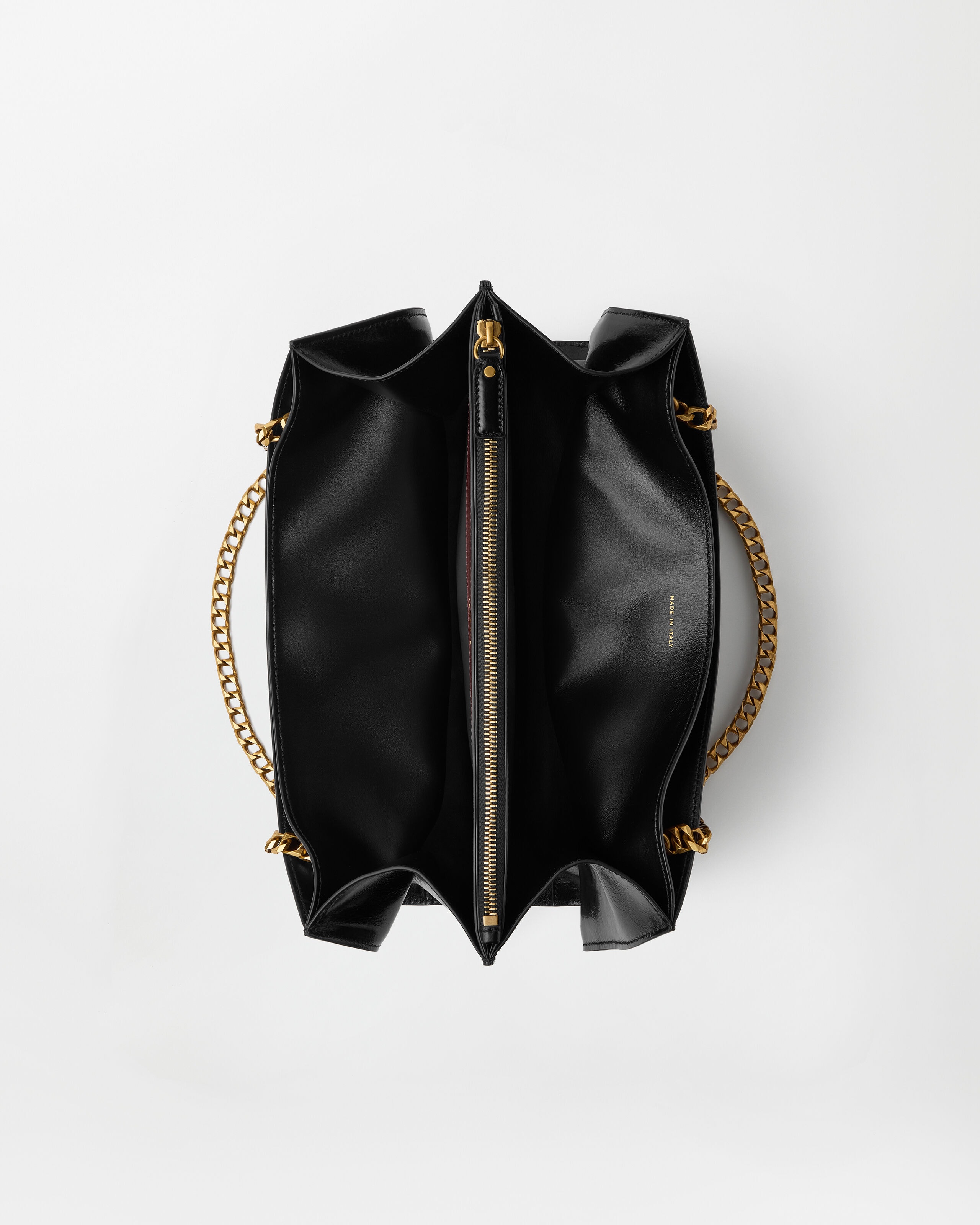 Cabine Leather Shoulder Bag Black | VERSACE US