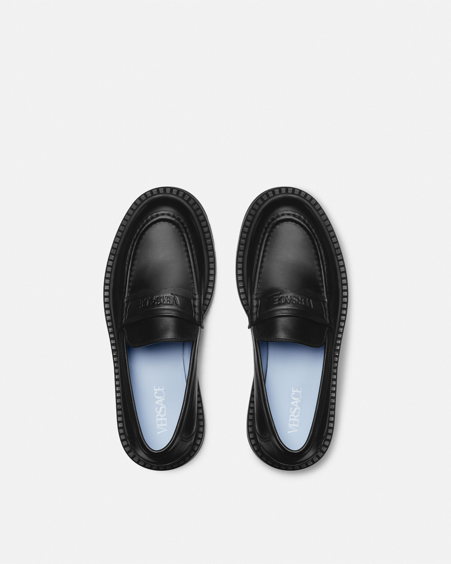 Versace penny loafers discount