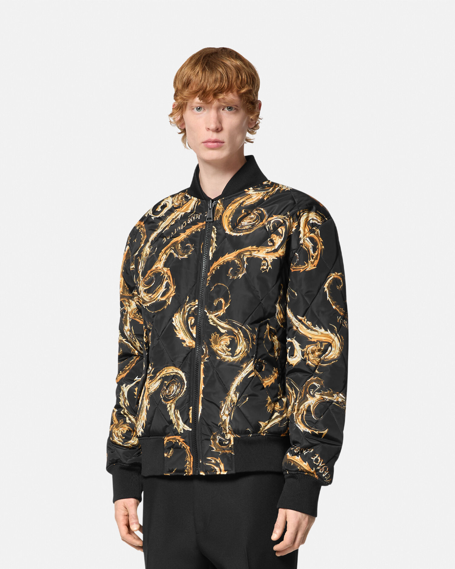 Versace logo jacket store