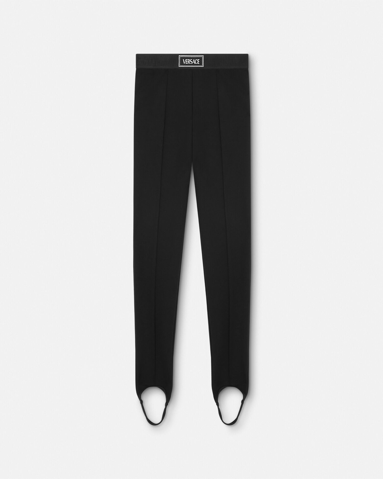 Viscose-Blend Stirrup Leggings Black | VERSACE ZA