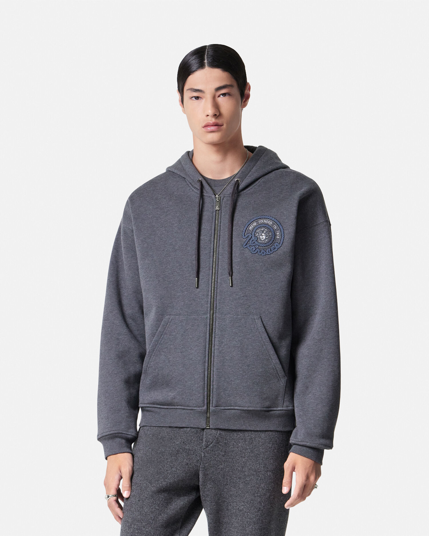 Versace discount zip hoodie