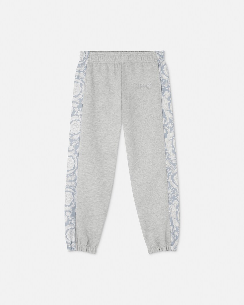 Pantalón de chándal de punto de algodón Kids Gris 1