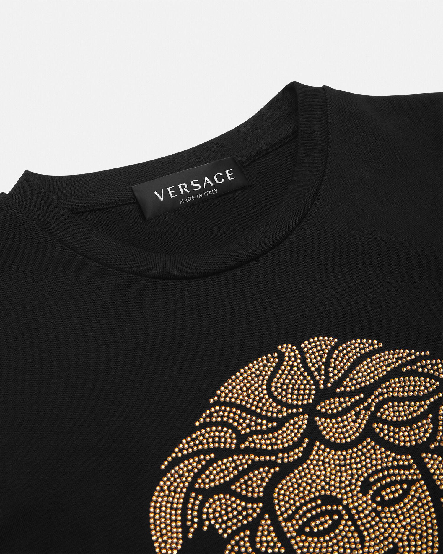 Crystal Medusa Kids T Shirt Black VERSACE