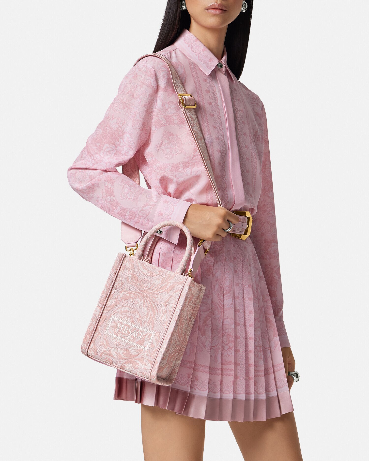 Versace tote bag 2025 pink
