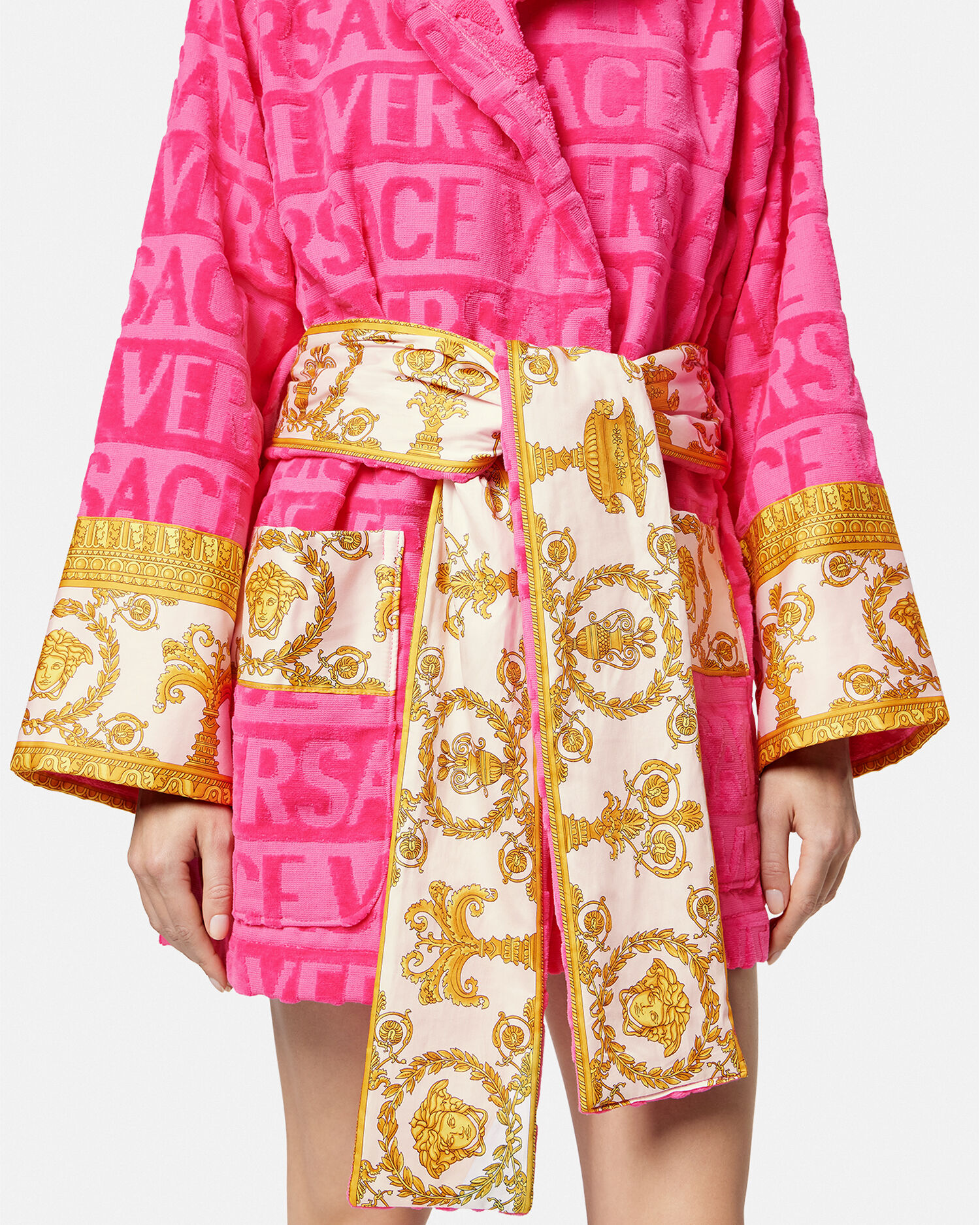Peignoir court I Baroque Rose VERSACE FR