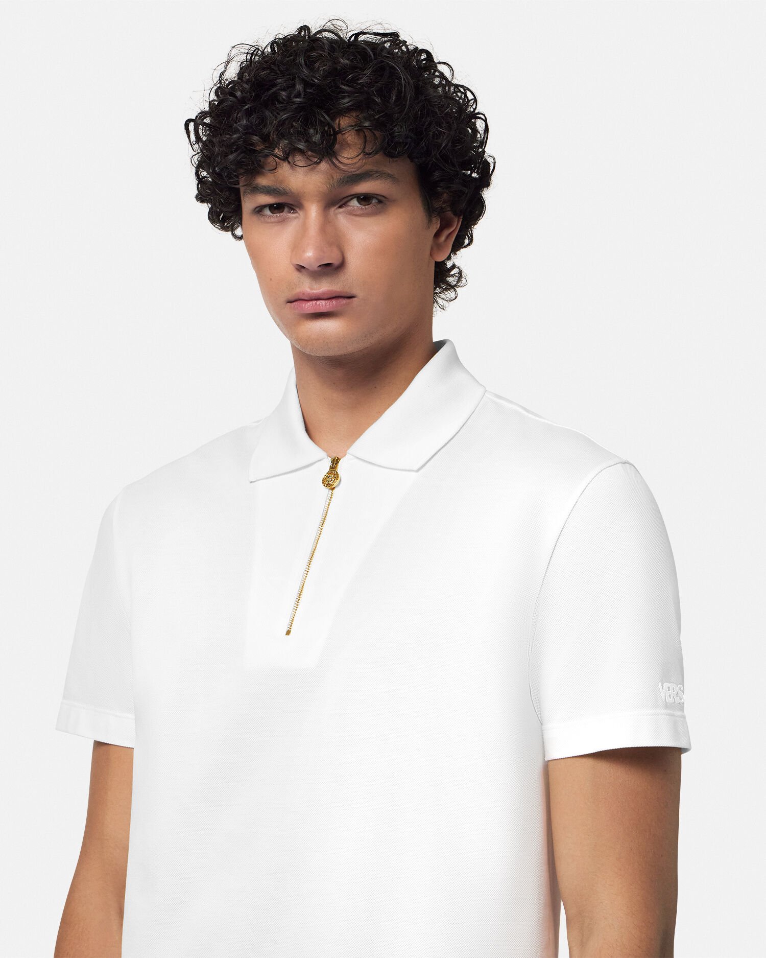 Medusa Zip Polo | VERSACE US