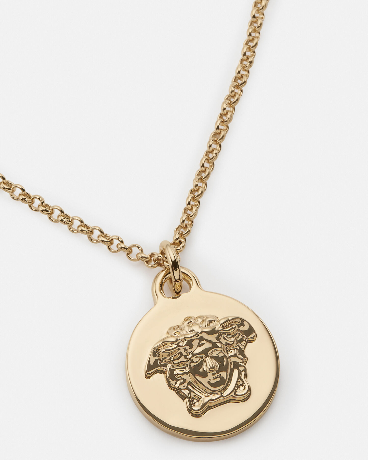 Medusa Pendant Necklace Gold Versace US