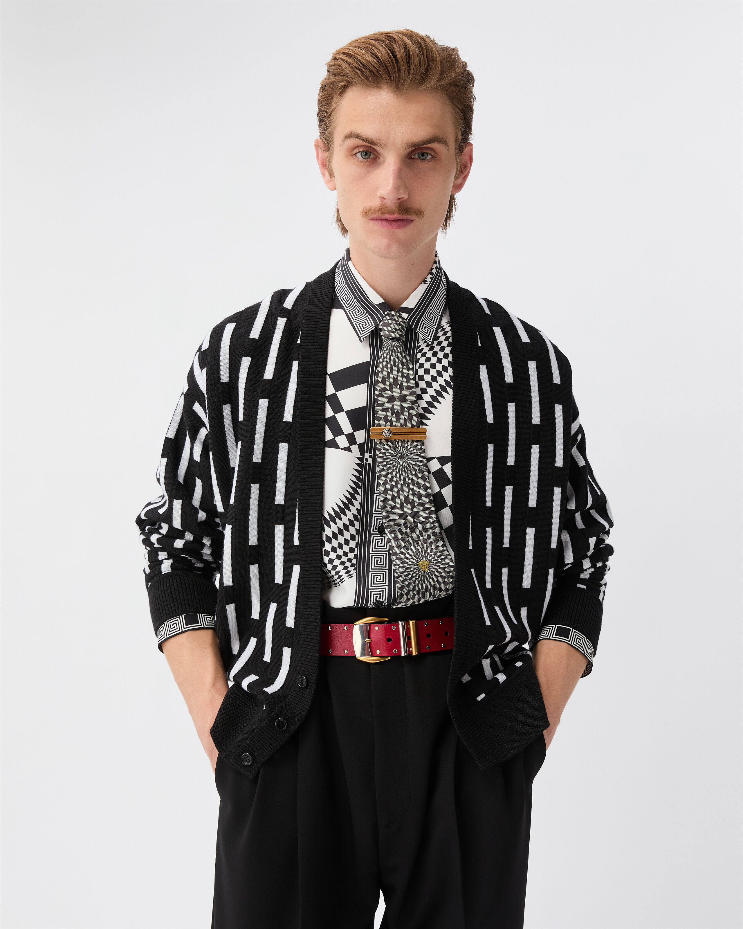 Printed Silk Twill Regular Shirt | VERSACE