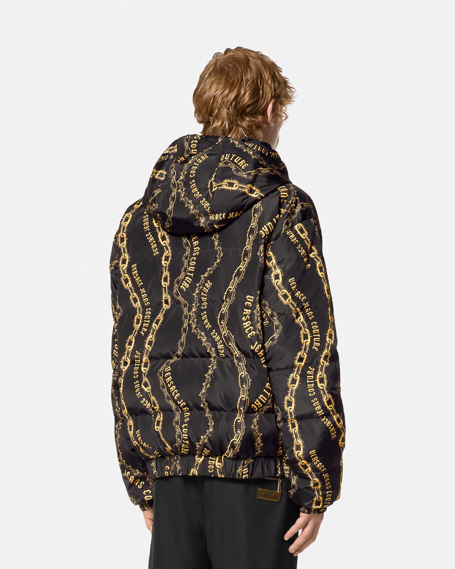 Versace puffer coat women's outlet